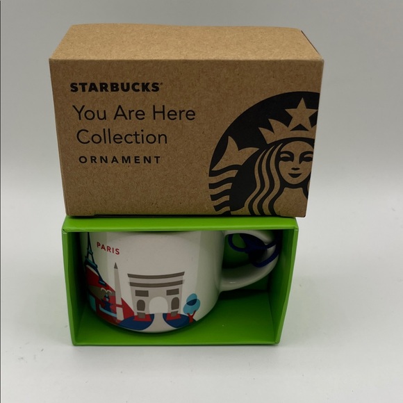 NWT Starbucks Paris You Are Here Collection Ornament Mug